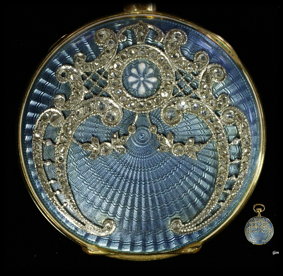 初頭　1900年代　エナメル装飾ウォッチチェーン　アンティーク　懐中時計