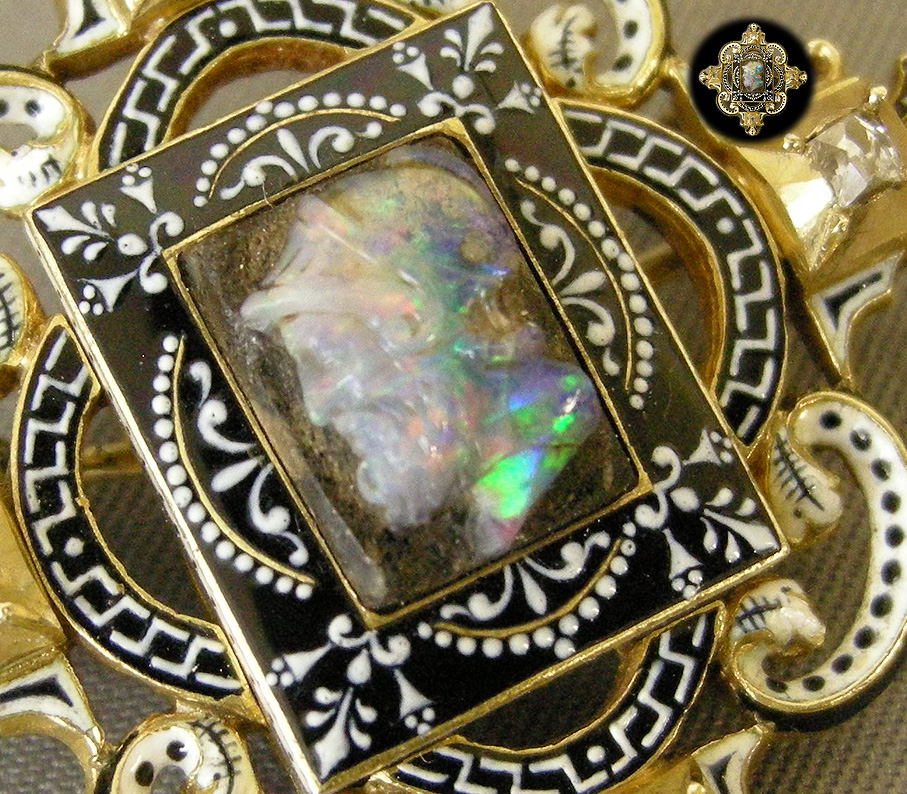 オパール カメオ 拡大