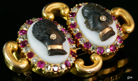 ブラッカムーア カメオ ブローチ アンティークジュエリー