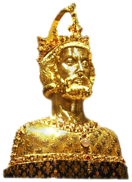 カール大帝の金の胸像
