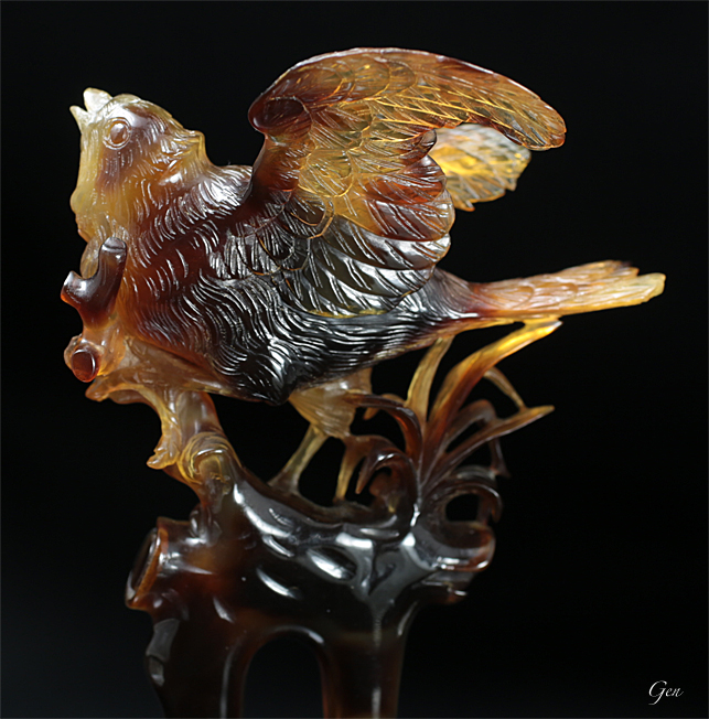 べっ甲細工 飾り櫛 日本 鳥 アンティークジュエリー ｜ルネサンス