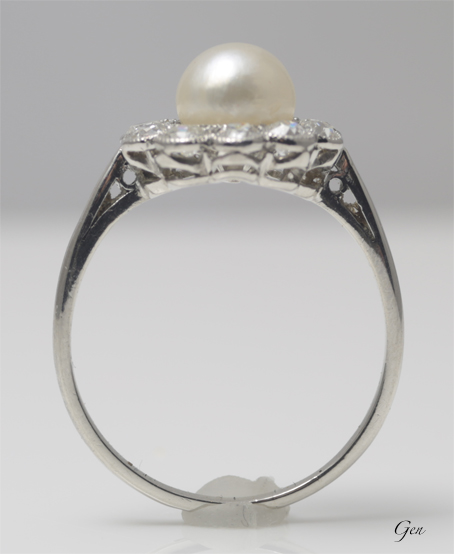 天然真珠　リング　指輪　アンティークジュエリー